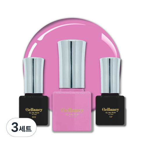 벨랑시 젤네일 3종세트, 3세트, 벨랑시 베이스 5ml+SN-17 라이트 퍼플 5ml+벨랑시 탑 5ml