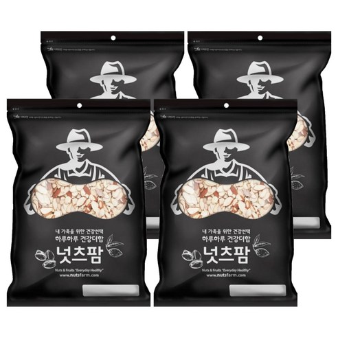 넛츠팜 아몬드 슬라이스, 100g, 4개