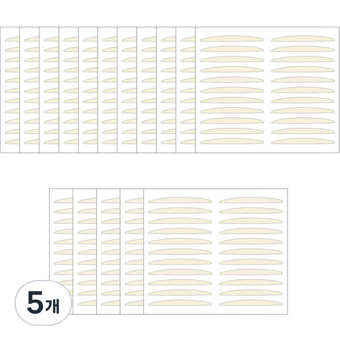 다크니스 블랙 누드 쌍꺼풀 테이프 PVC 352p, 5개