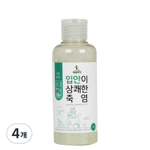 죽염부자 입안이 상쾌한 죽염, 120g, 4개
