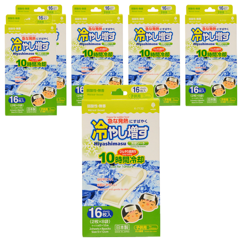 노보핀 코쿠보 열 냉각시트 어린이용 무향, 16개입, 6개