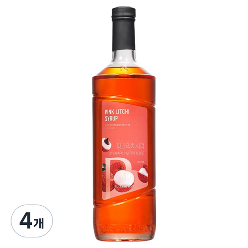 네이쳐티 핑크리치시럽, 1L, 4개