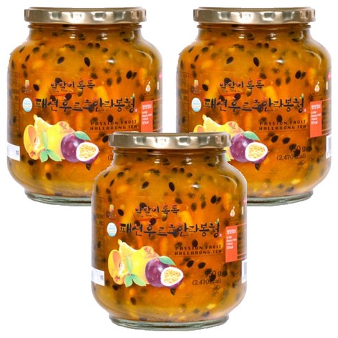 해맑음 패션후르츠 한라봉청, 950g, 1개입, 3개