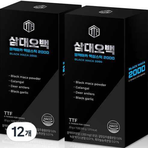 삼대오백 블랙 마카 2000 액상스틱, 300g, 12개