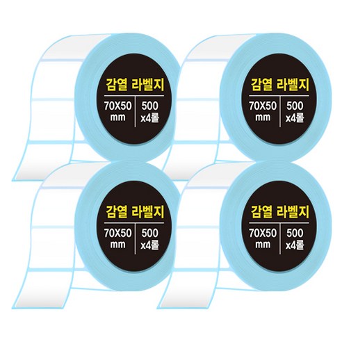 다다 감열라벨지 70*50mm, 4개