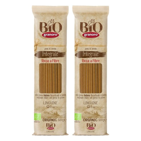 그라노로 유기농 통밀 링귀네, 500g, 2개