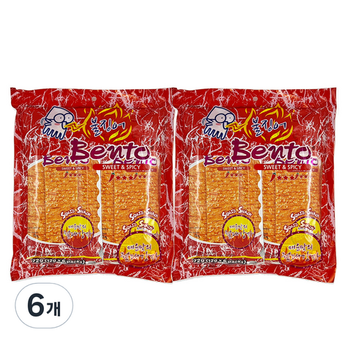 벤토 불징어 스위트앤스파이시 12g x 6p, 6개