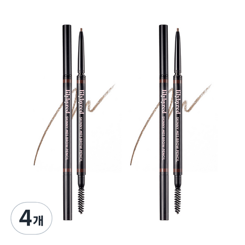 릴리바이레드 스키니 메스 브로우 펜슬 0.06g, 03 다크 브라운, 4개