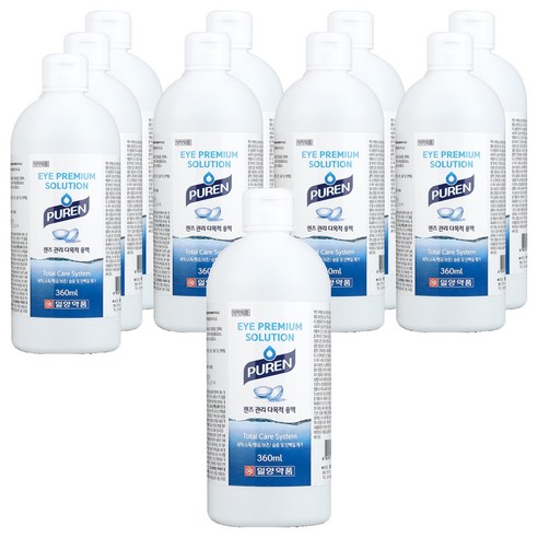 일양약품 퓨렌 렌즈 세척액, 10개, 360ml