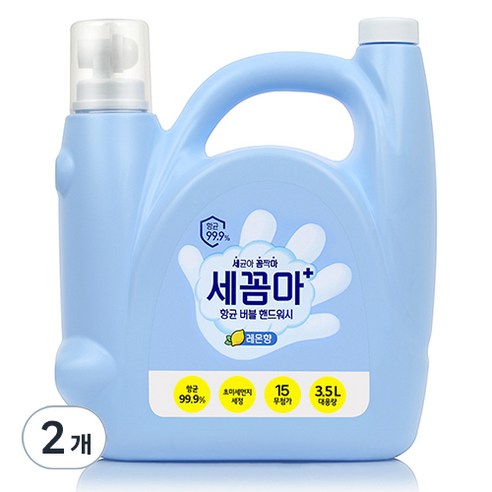 온더바디 세꼼마 항균 버블 핸드워시 레몬향 대용량, 3.5L, 2개 손세정제 Best Top5