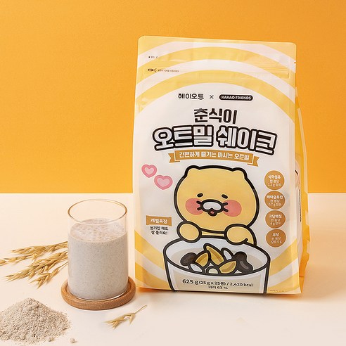 헤이오트오트밀 TOP 헤이오트 춘식이 오트밀 쉐이크 25p 보러가기