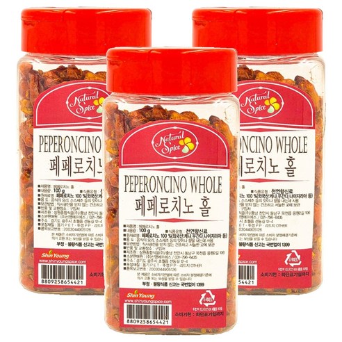 내츄럴스파이스 페페로치노 홀, 100g, 3개