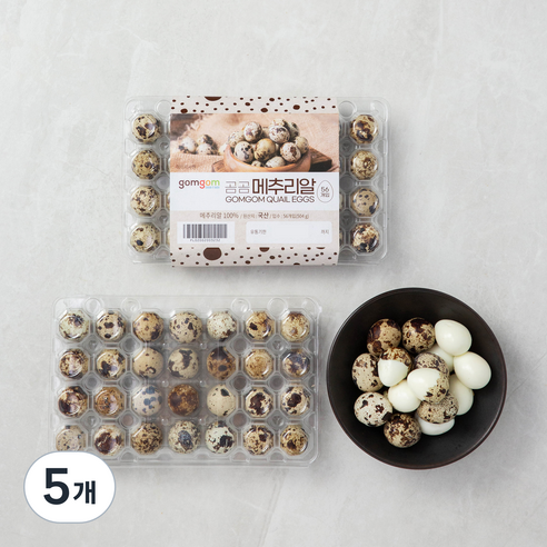 곰곰 메추리알, 504g, 5개