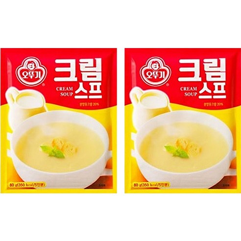 오뚜기 크림 스프, 80g, 2개