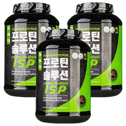 프로틴솔루션 아이에스피 프로틴, 2kg, 3개