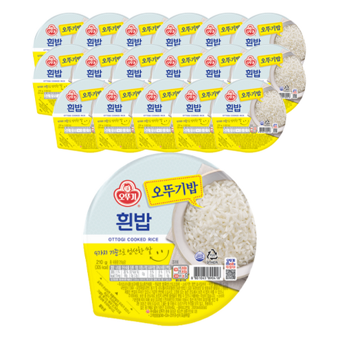 오뚜기 맛있는 밥, 210g, 18개