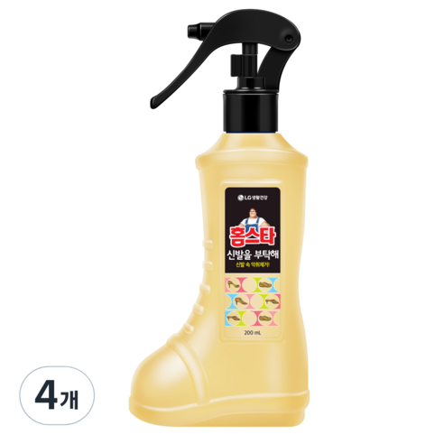 홈스타 신발을 부탁해 탈취제, 200ml, 4개