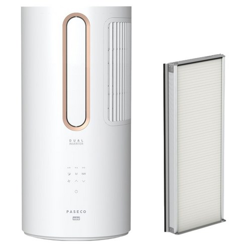 파세코 14.6㎡(4.4평) 25년형 창문형에어컨 미니 로즈골드 PWA-M3100WG 방문설치, 기본+모헤어 추가키트98cm