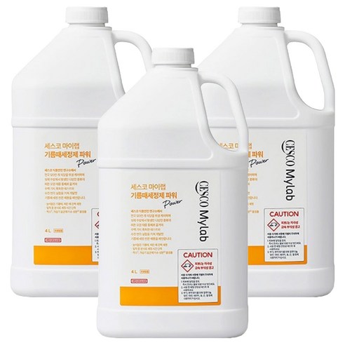 세스코마이랩 기름때세정제 파워, 4L, 3개