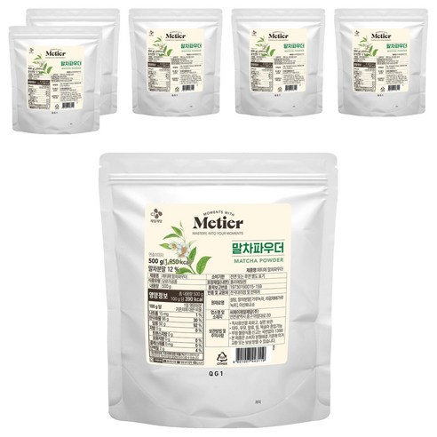 메티에 말차 파우더, 500g, 6개