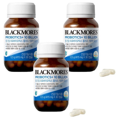 블랙모어스 장건강 프로바이오틱스 플러스 100억 유산균, 12.5g, 3개