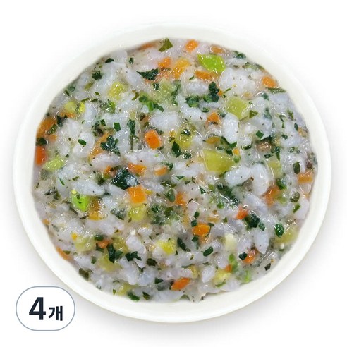 짱죽 실온이유식 후기, 삼색나물들깨진밥, 160g, 4개