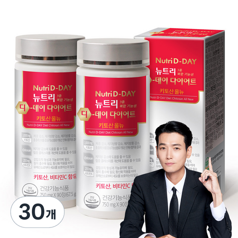 뉴트리디데이 다이어트 키토산 올뉴, 90정, 30개