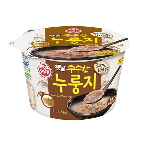 옛날의 맛과 구수함이 그대로 살아 있는 오뚜기 옛날 구수한 누룽지