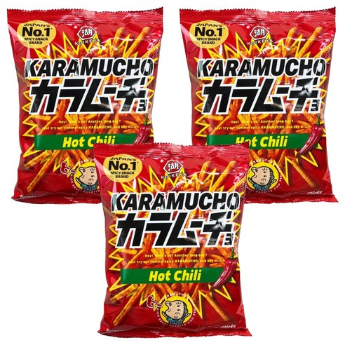 카라무쵸 핫칠리 감자스틱, 100g, 3개