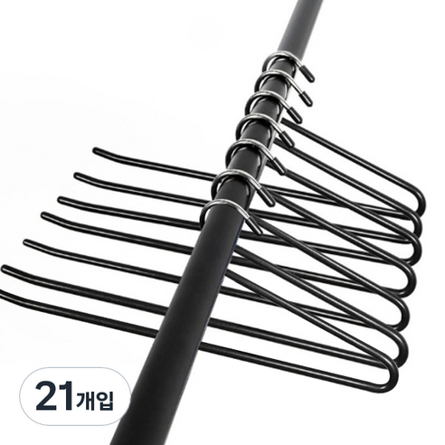글루썬 논슬립 바지걸이, 혼합색상, 21개입