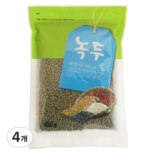 햇사래 통녹두, 450g, 4개
