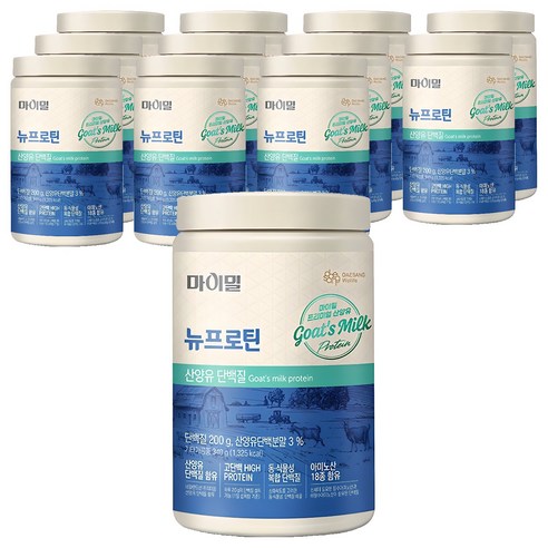 마이밀 뉴프로틴 산양유 단백질 파우더, 340g, 12개