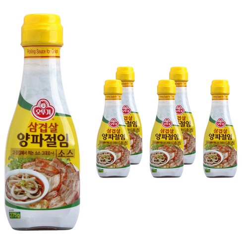 오뚜기 삼겹살 양파 절임 소스, 275g, 6개