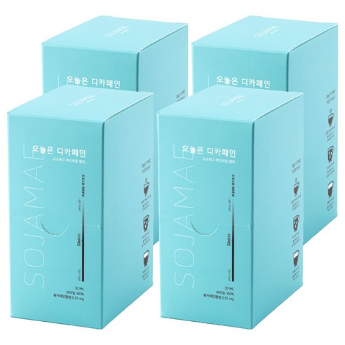 소자매 오늘은 디카페인 콜드브루 더치커피, 30ml, 10개입, 4개