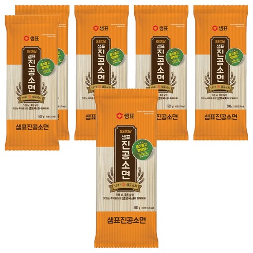 샘표 오리지날 진공소면, 500g, 6개