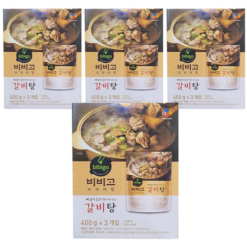 비비고 갈비탕, 400g, 12개
