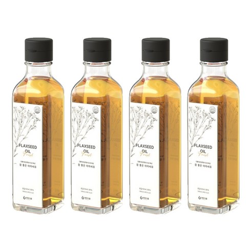 청양식품 참 좋은 아마씨유, 180ml, 4개