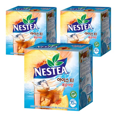 네스티 아이스티 복숭아맛 분말, 12.5g, 70개입, 3개
