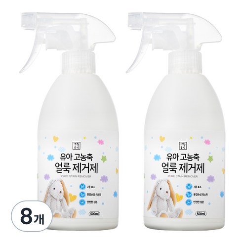 생활공식 유아 고농축 얼룩제거제, 500ml, 8개