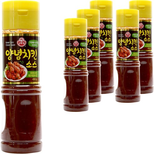 오뚜기 양념치킨 소스, 490g, 6개