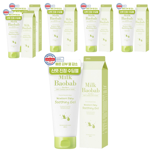 밀크바오밥 뉴본 베이비 진정 수딩 젤, 200ml, 6개