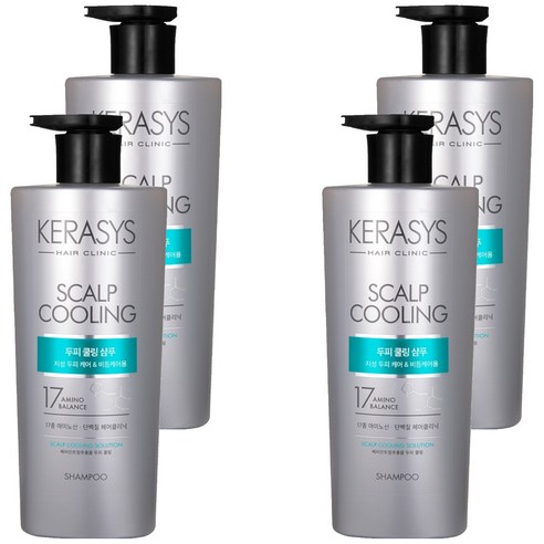 케라시스 두피 쿨링 단백질 샴푸, 750ml, 4개