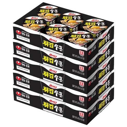 농심 튀김우동 큰사발면 111g, 30개