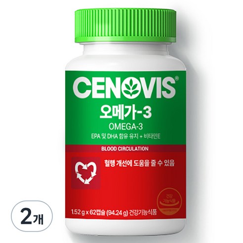 세노비스 오메가 3, 62정, 2개
