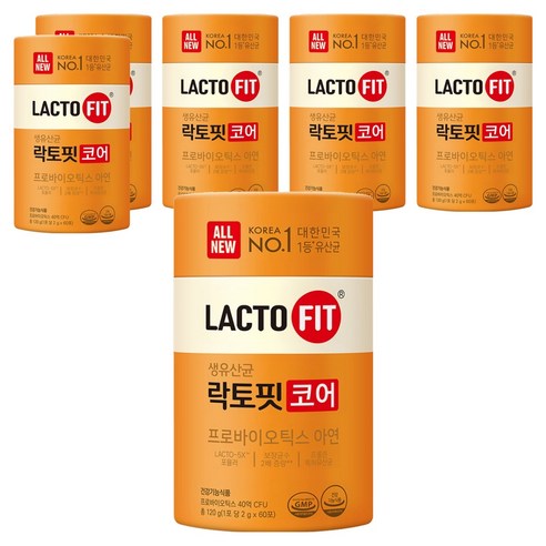 락토핏 코어 유산균 60p, 120g, 6개