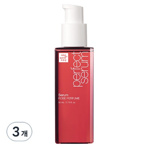 미쟝센 퍼펙트 로즈퍼퓸 헤어에센스 세럼, 80ml, 3개
