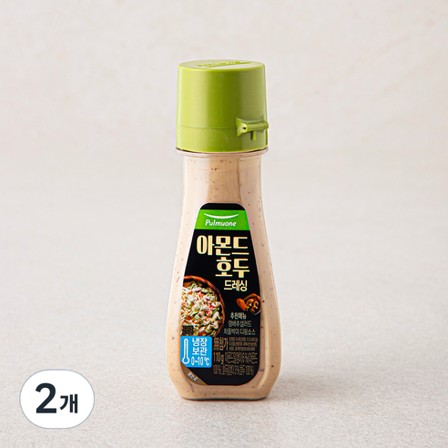 풀무원 아몬드 호두 드레싱, 110g, 2개
