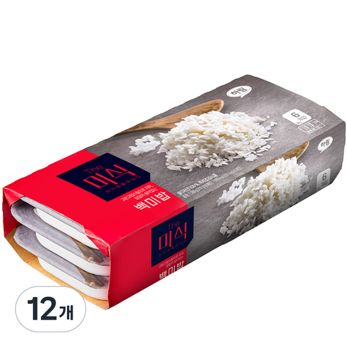 The미식 백미밥, 210g, 12개