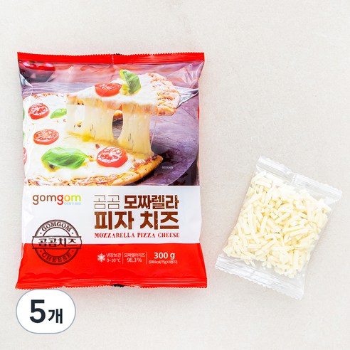 곰곰 모짜렐라 피자치즈, 75g, 4개입, 5개
