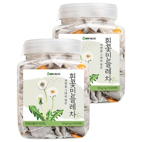 이너블릭 흰민들레 티백차, 1g, 100개입, 2개